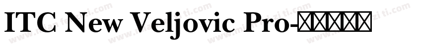 ITC New Veljovic Pro字体转换